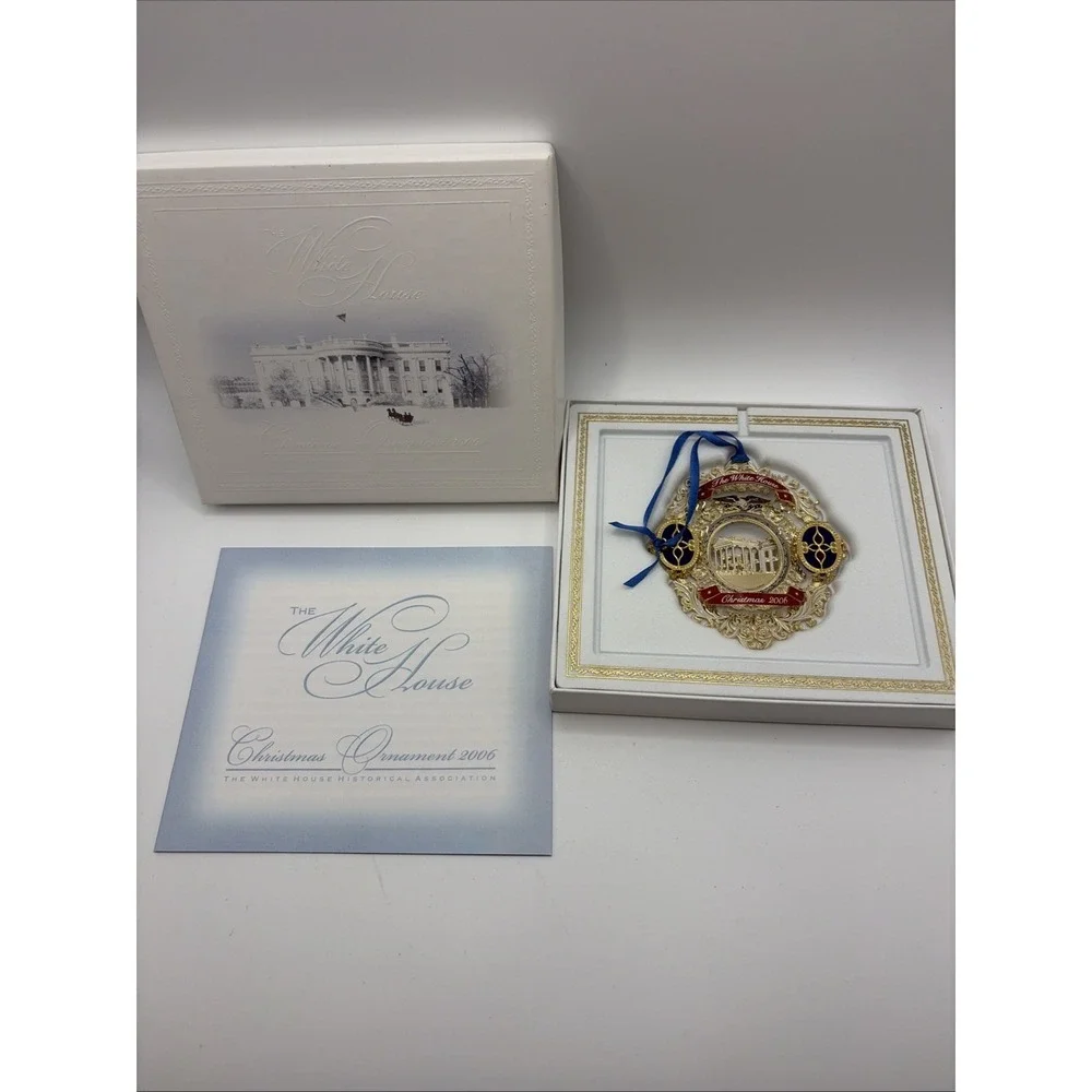The White House Historical Association Christmas Ornament 2006 With Box